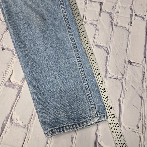 VTG 90s Levi's 550 Relaxed Tapered‎ Jeans Mens Sz 34x32 Faded Grunge Stained USA - Picture 16 of 16